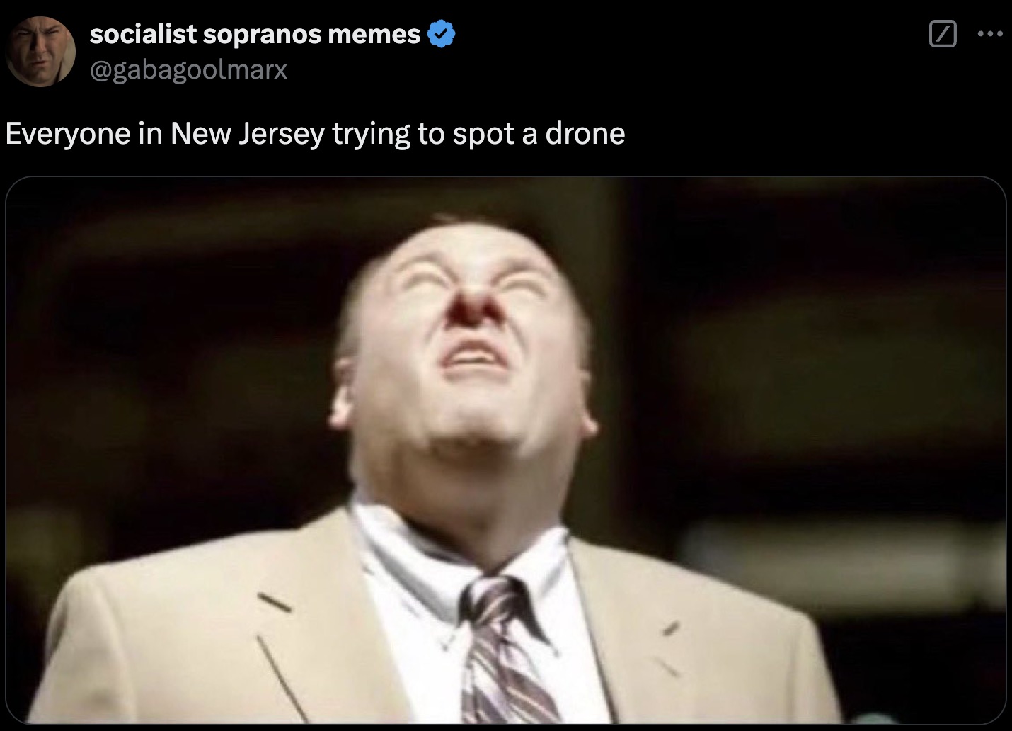 tony soprano coma - socialist sopranos memes Everyone in New Jersey trying to spot a drone